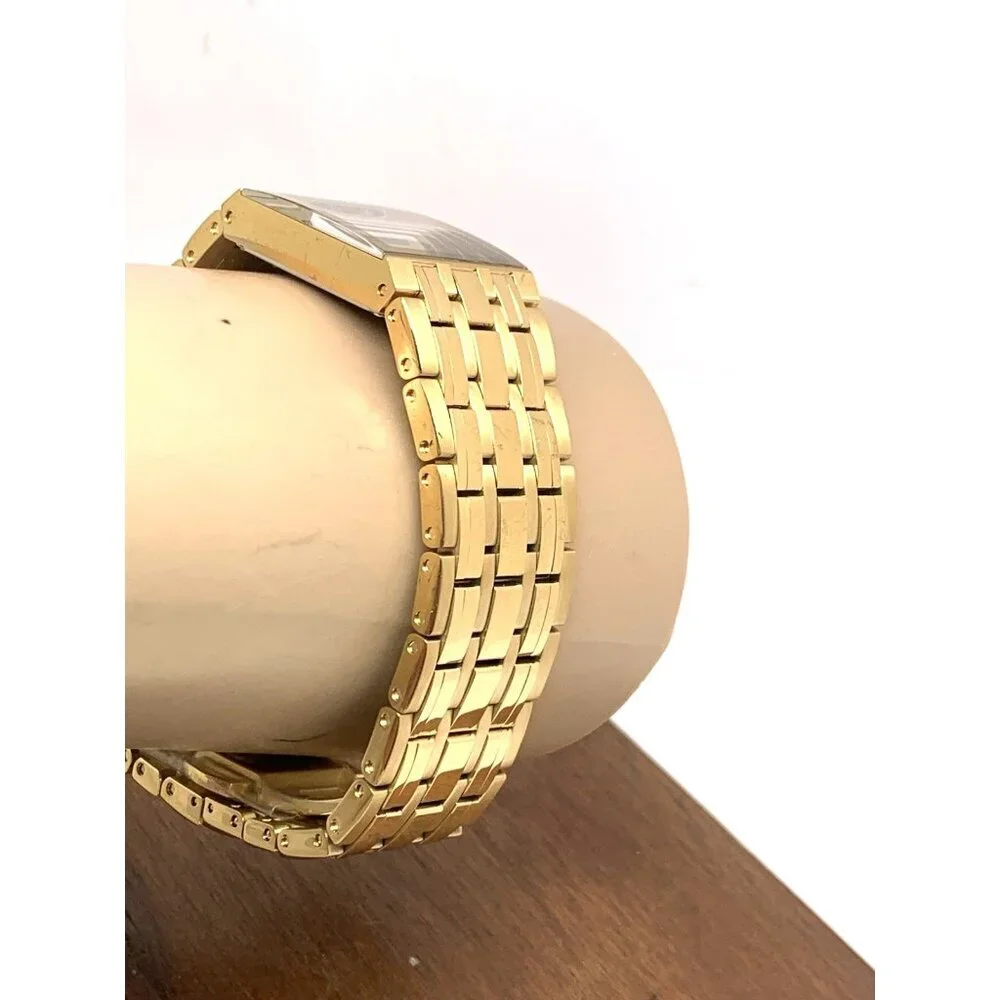 Bulova Women's Watch 97P167 Quadra Marc Anthony Quartz Diamond Gold Steel Tank